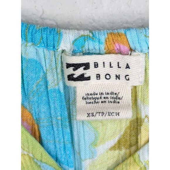 Billabong Something Pretty Mini Dress Size XS Tropical Floral Beachy Vacation - Picture 4 of 7